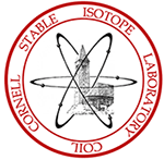 COIL logo with the Cornell clock tower in the center with electrons circling around it to represent an atom